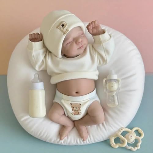 RXDOLL Realistische Reborn Babypuppen Silikon Ganzkörper Mädchen 45,7 cm lebensechte anatomisch korrekte Babypuppen, die echt aussehen Babypuppe mit süßem Outfit & Zubehör für Kinder ab 3 Jahren RXDOLL Realistische Reborn Babypuppen Silikon Ganzkörper Mädchen 45,7 cm lebensechte anatomisch korrekte Babypuppen, die echt aussehen Babypuppe mit süßem Outfit & Zubehör für Kinder ab 3 Jahren von RXDOLL