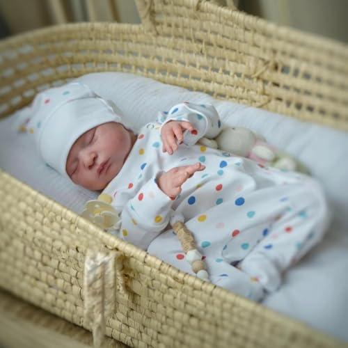 RXDOLL Realistische Reborn Babypuppen Silikon Ganzkörper Schlafen Neugeborenes Mädchen 20 Zoll Lebensechte Anatomisch Korrekte Babypuppen, die Echte Silikon Babies Puppe Laura aussehen RXDOLL Realistische Reborn Babypuppen Silikon Ganzkörper Schlafen Neugeborenes Mädchen 20 Zoll Lebensechte Anatomisch Korrekte Babypuppen, die Echte Silikon Babies Puppe Laura aussehen von RXDOLL