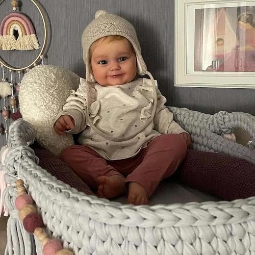 RXDOLL Realistische Reborn-Babypuppen Weicher Stoffkörper 20 Zoll Lebensechte Neugeborene Handgefertigte Silikonbabys Echt aussehende Babypuppen Geschenkset für Kinder ab 3 Jahren von RXDOLL