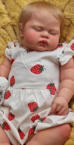 RXDOLL Realistische Reborn Kleinkind-Mädchen Pickle 61 cm große Größe Reborn Babypuppen, die echt weich aussehen Körper gewichtete Kleinkind-Babypuppe mit blondem Haar für Mädchen ab 3 Jahren RXDOLL Realistische Reborn Kleinkind-Mädchen Pickle 61 cm große Größe Reborn Babypuppen, die echt weich aussehen Körper gewichtete Kleinkind-Babypuppe mit blondem Haar für Mädchen ab 3 Jahren von RXDOLL