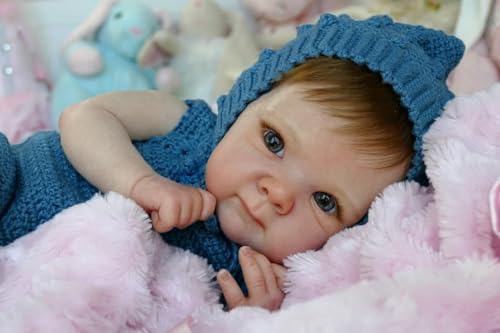RXDOLL Realistische Reborn Puppen Silikon Ganzkörper 18 Zoll Wasserdichte Reborn Babypuppen, die echt aussehen aussehen Babypuppe Lebensechte Silikon Babies Puppe Geburtstagsgeschenke RXDOLL Realistische Reborn Puppen Silikon Ganzkörper 18 Zoll Wasserdichte Reborn Babypuppen, die echt aussehen aussehen Babypuppe Lebensechte Silikon Babies Puppe Geburtstagsgeschenke von RXDOLL
