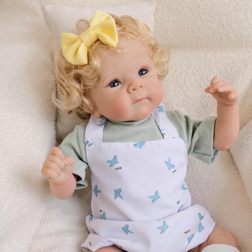 RXDOLL Reborn Baby Dolls Bettie 45,7 cm realistische Neugeborene Babypuppe Augen Offene Real Life Babypuppe Weiches Tuch Körper Gewichtete Reborn Puppe Handgemachtes Spielzeug für Kinder ab 3 Jahren RXDOLL Reborn Baby Dolls Bettie 45,7 cm realistische Neugeborene Babypuppe Augen Offene Real Life Babypuppe Weiches Tuch Körper Gewichtete Reborn Puppe Handgemachtes Spielzeug für Kinder ab 3 Jahren von RXDOLL
