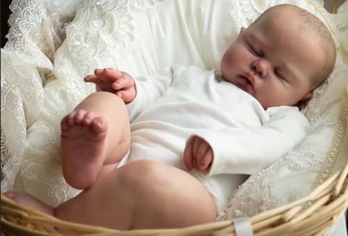 RXDOLL Reborn Baby Pickle Dolls 48.3 cm Soft Cloth Body Sleeping Doll That Look Real Lifelike Baby Newborn Babies with Painted Hair Chubby Body Toy Gifts for Kids RXDOLL Reborn Baby Pickle Dolls 48.3 cm Soft Cloth Body Sleeping Doll That Look Real Lifelike Baby Newborn Babies with Painted Hair Chubby Body Toy Gifts for Kids von RXDOLL