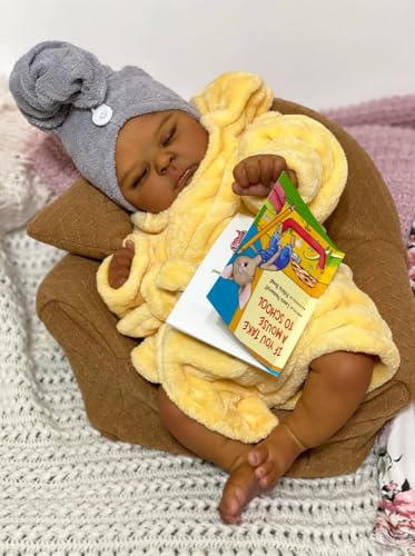 RXDOLL Reborn Baby Puppe Braune Haut Silikon Körper Vinyl 20 Zoll Anatomisch korrekt Schlaf Realistische Babypuppen Neugeborene Babys Mädchen wasserdichte Spielzeug Geschenke RXDOLL Reborn Baby Puppe Braune Haut Silikon Körper Vinyl 20 Zoll Anatomisch korrekt Schlaf Realistische Babypuppen Neugeborene Babys Mädchen wasserdichte Spielzeug Geschenke von RXDOLL