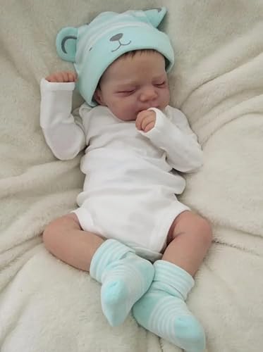 RXDOLL Reborn Baby Puppen 18 Zoll Realistische Weiche Silikon Ganzkörper Vinyl Lifelike Mädchen Wasserdicht Schlafen Neugeborene Spielzeug für Kinder Alter 3+ RXDOLL Reborn Baby Puppen 18 Zoll Realistische Weiche Silikon Ganzkörper Vinyl Lifelike Mädchen Wasserdicht Schlafen Neugeborene Spielzeug für Kinder Alter 3+ von RXDOLL