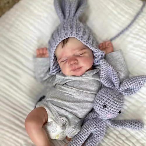 RXDOLL Reborn Baby Puppen Realistische 18-Zoll Silikon Vinyl Body Boy Lifelike Schlafen Handgemachte Gewichtete Aussehen Wie Echte Neugeborene Baby Spielzeug Geschenke RXDOLL Reborn Baby Puppen Realistische 18-Zoll Silikon Vinyl Body Boy Lifelike Schlafen Handgemachte Gewichtete Aussehen Wie Echte Neugeborene Baby Spielzeug Geschenke von RXDOLL