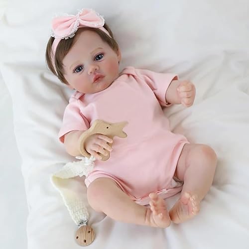 RXDOLL Reborn Baby Puppen Silikon Vinyl Körper 45 cm Realistische Neugeborene Puppe Mädchen Anatomisch korrekte waschbare Puppen, die wirkliche Leben Babys Spielzeug für Kinder Aussehen RXDOLL Reborn Baby Puppen Silikon Vinyl Körper 45 cm Realistische Neugeborene Puppe Mädchen Anatomisch korrekte waschbare Puppen, die wirkliche Leben Babys Spielzeug für Kinder Aussehen von RXDOLL