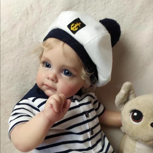 RXDOLL Reborn-Baby-Puppen weichen Stoff Körper 24 Zoll Realistische Baby-Puppe Handgefertigt Lebensechte Kleinkind-Puppe mit Wurzel Blonde Haare für Kinder Geburtstag Geschenke Alter 3+ RXDOLL Reborn-Baby-Puppen weichen Stoff Körper 24 Zoll Realistische Baby-Puppe Handgefertigt Lebensechte Kleinkind-Puppe mit Wurzel Blonde Haare für Kinder Geburtstag Geschenke Alter 3+ von RXDOLL