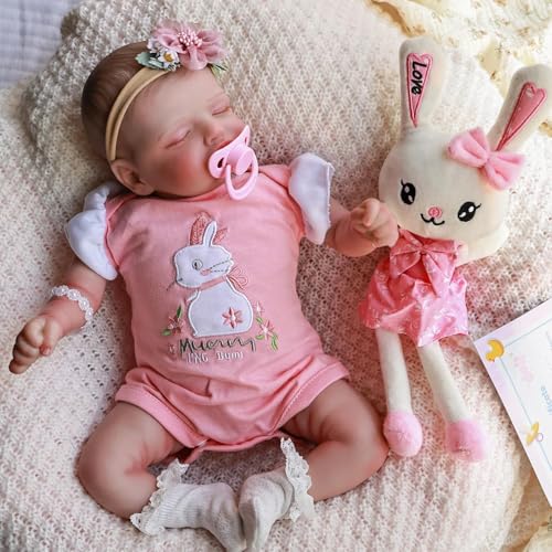 RXDOLL Reborn Babypuppe, 50,8 cm, weiches Tuch, schlafend, realistisch, lebensecht aussehend, Vinyl, für Kinder, Geburtstagsgeschenke, ab 3 Jahren RXDOLL Reborn Babypuppe, 50,8 cm, weiches Tuch, schlafend, realistisch, lebensecht aussehend, Vinyl, für Kinder, Geburtstagsgeschenke, ab 3 Jahren von RXDOLL