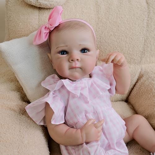 RXDOLL Reborn Babypuppen, 45,7 cm, realistische Babypuppe, Augen offen, echtes Leben, Babypuppe, weiches Tuch, Körpergewichtet, Reborn-Puppe, handgefertigtes Spielzeug, Geschenke für Kinder ab 3 RXDOLL Reborn Babypuppen, 45,7 cm, realistische Babypuppe, Augen offen, echtes Leben, Babypuppe, weiches Tuch, Körpergewichtet, Reborn-Puppe, handgefertigtes Spielzeug, Geschenke für Kinder ab 3 von RXDOLL