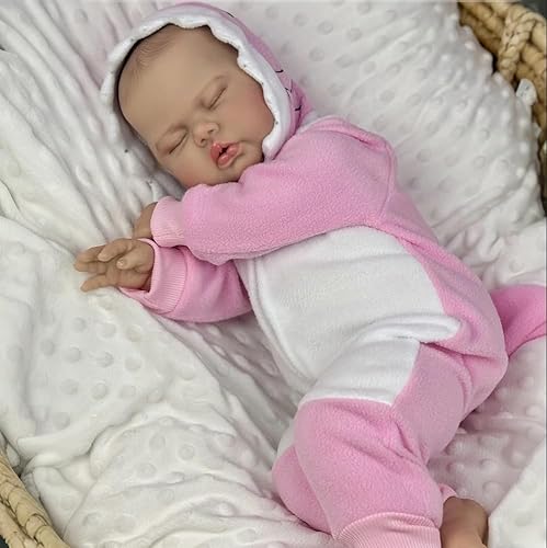 RXDOLL Reborn Babypuppen, 48,3 cm, realistische Babypuppen, Vinyl, Gliedmaßen, Stoffkörper, beweglich, lebensechte Kleinkind-Puppen, handgefertigt, echtes Leben, Babyspielzeug für Kinder ab 3 Jahren von RXDOLL