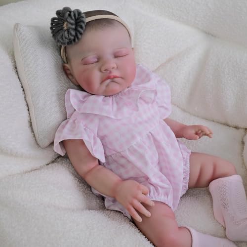 RXDOLL Reborn Babypuppen, 48,3 cm, weicher Stoffkörper, handgefertigt, realistisch, lebensechte Neugeborenen-Puppe, Spielzeug, Geburtstagsgeschenk für Kinder ab 3 Jahren RXDOLL Reborn Babypuppen, 48,3 cm, weicher Stoffkörper, handgefertigt, realistisch, lebensechte Neugeborenen-Puppe, Spielzeug, Geburtstagsgeschenk für Kinder ab 3 Jahren von RXDOLL