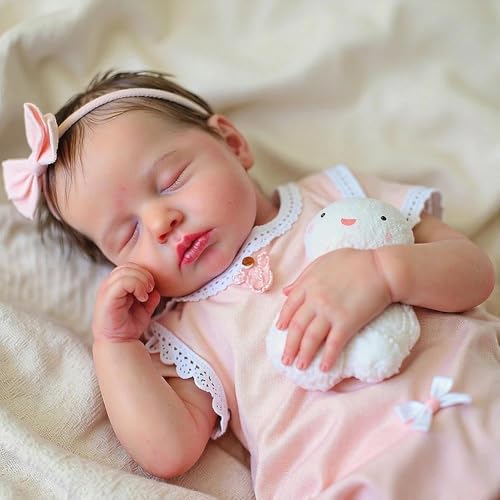 RXDOLL Reborn Babypuppen, 50,8 cm, realistische Neugeborenen-Puppen, Vinyl-Liedmaßen, Stoffkörper, lebensechte Babypuppe, die aus echtem Silikon aussieht, Geburtstagsgeschenke für Kinder & Sammler RXDOLL Reborn Babypuppen, 50,8 cm, realistische Neugeborenen-Puppen, Vinyl-Liedmaßen, Stoffkörper, lebensechte Babypuppe, die aus echtem Silikon aussieht, Geburtstagsgeschenke für Kinder & Sammler von RXDOLL