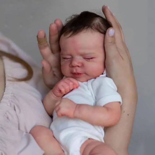 RXDOLL Reborn-Babypuppen, Silikon, Ganzkörper-Vinyl, Jungen, realistisch, schlafend, für Neugeborene, Babys, die echt aussehen, anatomisch korrekt, Geschenk für Kinder ab 3 Jahren RXDOLL Reborn-Babypuppen, Silikon, Ganzkörper-Vinyl, Jungen, realistisch, schlafend, für Neugeborene, Babys, die echt aussehen, anatomisch korrekt, Geschenk für Kinder ab 3 Jahren von RXDOLL