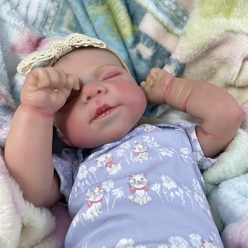 RXDOLL Reborn Babypuppen, Stoffkörper, 45,7 cm, lebensechte Babypuppen, die echt aussehende Vinyl-Baby-Puppe aussehen, weich, gewichtet, realistisch, Neugeborene, Frühchenpuppe für Kinder ab 3 Jahren RXDOLL Reborn Babypuppen, Stoffkörper, 45,7 cm, lebensechte Babypuppen, die echt aussehende Vinyl-Baby-Puppe aussehen, weich, gewichtet, realistisch, Neugeborene, Frühchenpuppe für Kinder ab 3 Jahren von RXDOLL