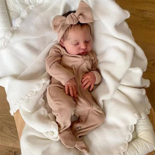 RXDOLL Reborn Babypuppen, realistisch, 45,7 cm, weicher Stoffkörper, schlafend, beschwert, lebensechte Babypuppe, die aussieht wie eine echte Neugeborenen-Puppe, Spielzeug, Geschenke für Kinder ab 3 RXDOLL Reborn Babypuppen, realistisch, 45,7 cm, weicher Stoffkörper, schlafend, beschwert, lebensechte Babypuppe, die aussieht wie eine echte Neugeborenen-Puppe, Spielzeug, Geschenke für Kinder ab 3 von RXDOLL