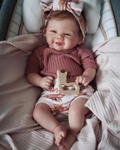 RXDOLL Reborn Babypuppen, realistisch, 50,8 cm, weicher Stoffkörper, lächelnde, lebensechte Babypuppen, die echt aussehen, Babys, Frühchenpuppe, Baby, offene Augen, Geschenke für Kinder RXDOLL Reborn Babypuppen, realistisch, 50,8 cm, weicher Stoffkörper, lächelnde, lebensechte Babypuppen, die echt aussehen, Babys, Frühchenpuppe, Baby, offene Augen, Geschenke für Kinder von RXDOLL