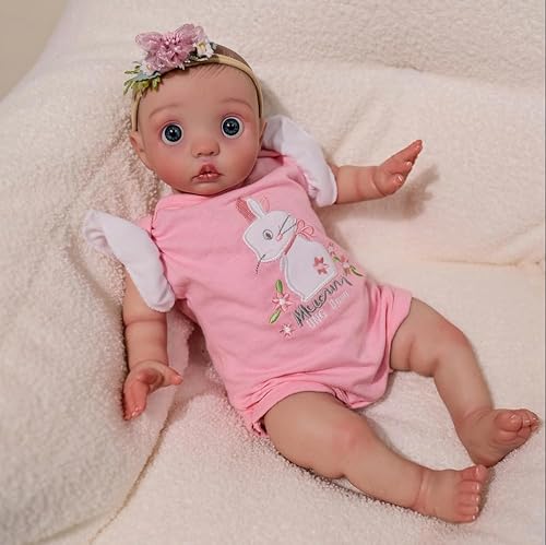 RXDOLL Reborn Babypuppen, weicher Stoffkörper, 40,6 cm, realistische Neugeborenenen-Babypuppe, beweglich, Vinyl-Silikon, lebensecht aussehende Babypuppen mit Spielzeugzubehör für Kinder ab 3 Jahren RXDOLL Reborn Babypuppen, weicher Stoffkörper, 40,6 cm, realistische Neugeborenenen-Babypuppe, beweglich, Vinyl-Silikon, lebensecht aussehende Babypuppen mit Spielzeugzubehör für Kinder ab 3 Jahren von RXDOLL