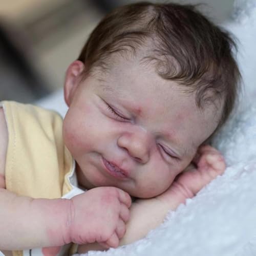 RXDOLL Reborn Babypuppen 18 Zoll lebensechte realistische Babypuppen 3D-Haut Stoffkörper Babys, die wie echt Aussehen Reborn-Puppe mit Spielzeugzubehör Kindergeburtstag RXDOLL Reborn Babypuppen 18 Zoll lebensechte realistische Babypuppen 3D-Haut Stoffkörper Babys, die wie echt Aussehen Reborn-Puppe mit Spielzeugzubehör Kindergeburtstag von RXDOLL