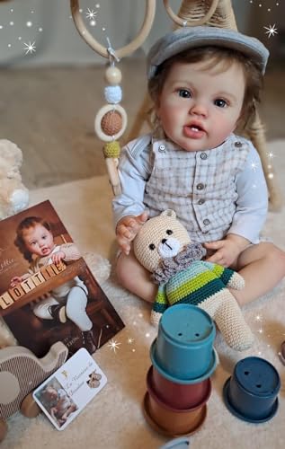 RXDOLL Reborn Babypuppen 24 Zoll weiches Tuch Körper 3D Haut Reborn Kleinkind lebhafte Babypuppe Echtes Leben Neugeborene Babys mit blauen Augen Spielzeug Geschenke RXDOLL Reborn Babypuppen 24 Zoll weiches Tuch Körper 3D Haut Reborn Kleinkind lebhafte Babypuppe Echtes Leben Neugeborene Babys mit blauen Augen Spielzeug Geschenke von RXDOLL