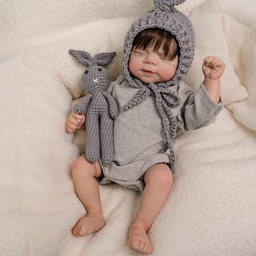 RXDOLL Reborn Babypuppen 45,7 cm lebensechte Schlafpuppe realistische Neugeborene Babypuppe mit weichem Stoffkörper, echt aussehende Baby-Puppen, Spielzeug, Geschenke für Kinder ab 3 Jahren RXDOLL Reborn Babypuppen 45,7 cm lebensechte Schlafpuppe realistische Neugeborene Babypuppe mit weichem Stoffkörper, echt aussehende Baby-Puppen, Spielzeug, Geschenke für Kinder ab 3 Jahren von RXDOLL