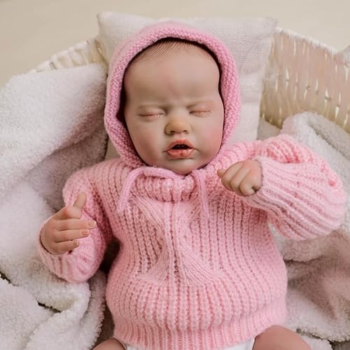 RXDOLL Reborn Babypuppen 48,3 cm, realistisch, lebensecht, Mund offen, schlafend, Babypuppe, weicher Stoffkörper, Neugeborene, Babys, Vinyl, handgefertigt, Kleinkind-Puppe, Spielzeug RXDOLL Reborn Babypuppen 48,3 cm, realistisch, lebensecht, Mund offen, schlafend, Babypuppe, weicher Stoffkörper, Neugeborene, Babys, Vinyl, handgefertigt, Kleinkind-Puppe, Spielzeug von RXDOLL