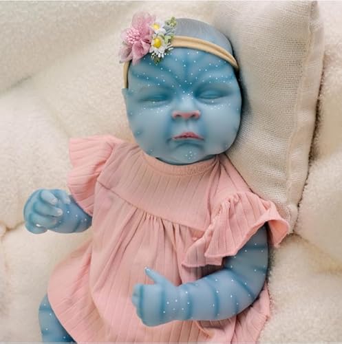 RXDOLL Reborn Babypuppen Avatar Mädchen Silikon Ganzkörper 20 Zoll Realistische Neugeborene Puppe Schlafende Babypuppen, die echt aussehen Silikon Babys Avatar Reborn Puppe Pfirsiche von RXDOLL