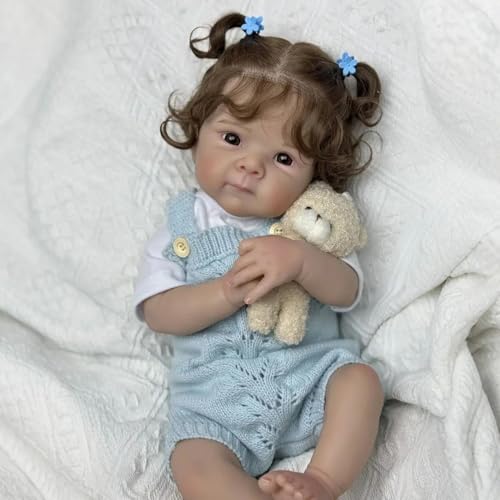 RXDOLL Reborn Babypuppen Bettie Girl 45,7 cm, realistische Neugeborenenen-Babypuppe, lebensechte offene Augen, verwurzeltes Haar, echtes Leben, Babypuppe, Vinyl-Liedmaßen, Stoff-Körperpuppe, Spielzeug RXDOLL Reborn Babypuppen Bettie Girl 45,7 cm, realistische Neugeborenenen-Babypuppe, lebensechte offene Augen, verwurzeltes Haar, echtes Leben, Babypuppe, Vinyl-Liedmaßen, Stoff-Körperpuppe, Spielzeug von RXDOLL