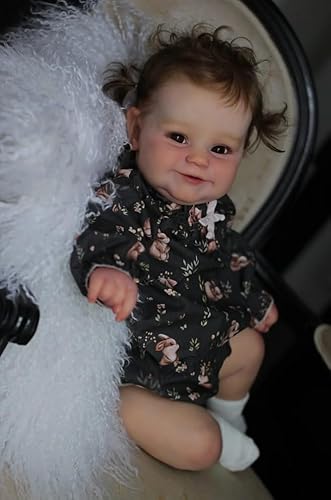 RXDOLL Reborn Babypuppen Kleinkind Mädchen Maddie 24 Zoll Realistische Reborn Kleinkind Puppe Weicher Körper Gewichtete Babypuppen, die aus echtem Silikon aussehen Babys Mädchen Lebensgröße Baby-Puppe RXDOLL Reborn Babypuppen Kleinkind Mädchen Maddie 24 Zoll Realistische Reborn Kleinkind Puppe Weicher Körper Gewichtete Babypuppen, die aus echtem Silikon aussehen Babys Mädchen Lebensgröße Baby-Puppe von RXDOLL