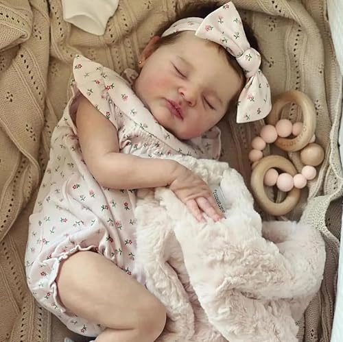 RXDOLL Reborn Babypuppen Laura Girl 50,8 cm, realistische Babypuppen, die im echten Leben aussehen, schlafende Babys, Mädchen, niedliche Reborn-Puppe mit weichem Stoffkörper für Kinder ab 3 Jahren RXDOLL Reborn Babypuppen Laura Girl 50,8 cm, realistische Babypuppen, die im echten Leben aussehen, schlafende Babys, Mädchen, niedliche Reborn-Puppe mit weichem Stoffkörper für Kinder ab 3 Jahren von RXDOLL