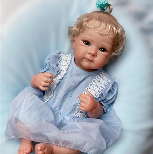 RXDOLL Reborn Babypuppen Realistische 18 Zoll Silikon Vollkörper Vinyl Anatomisch korrekt Mädchen waschbar Handgefertigte lebhafte Babypuppe Neugeborenes Spielzeug für Kinder Alter 3+ RXDOLL Reborn Babypuppen Realistische 18 Zoll Silikon Vollkörper Vinyl Anatomisch korrekt Mädchen waschbar Handgefertigte lebhafte Babypuppe Neugeborenes Spielzeug für Kinder Alter 3+ von RXDOLL