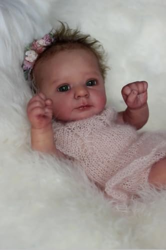 RXDOLL Reborn Babypuppen Realistische 19 Zoll Weiches Tuch Körper Handgefertigte Gewichte Neugeborene Puppen, die wirkliche lebhafte Babypuppenspielzeug mit Fütterungsset für Alter 3+ RXDOLL Reborn Babypuppen Realistische 19 Zoll Weiches Tuch Körper Handgefertigte Gewichte Neugeborene Puppen, die wirkliche lebhafte Babypuppenspielzeug mit Fütterungsset für Alter 3+ von RXDOLL