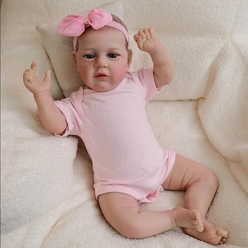RXDOLL Reborn Babypuppen Realistische 20 Zoll Weiches Tuch Körper Handgefertigte Neugeborene Babypuppe Echte lebhafte Babys offene Blaue Augen Spielzeug Geschenke für Kinder RXDOLL Reborn Babypuppen Realistische 20 Zoll Weiches Tuch Körper Handgefertigte Neugeborene Babypuppe Echte lebhafte Babys offene Blaue Augen Spielzeug Geschenke für Kinder von RXDOLL