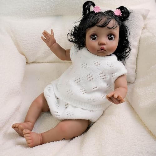 RXDOLL Reborn Babypuppen Realistische Neugeborene 16 Zoll Reborn Schwarz Babypuppe Ganzkörper Silikon Vinyl Echt Lebensechte Babys Mädchen Wasserdicht Spielzeug Geschenke für Kinder RXDOLL Reborn Babypuppen Realistische Neugeborene 16 Zoll Reborn Schwarz Babypuppe Ganzkörper Silikon Vinyl Echt Lebensechte Babys Mädchen Wasserdicht Spielzeug Geschenke für Kinder von RXDOLL