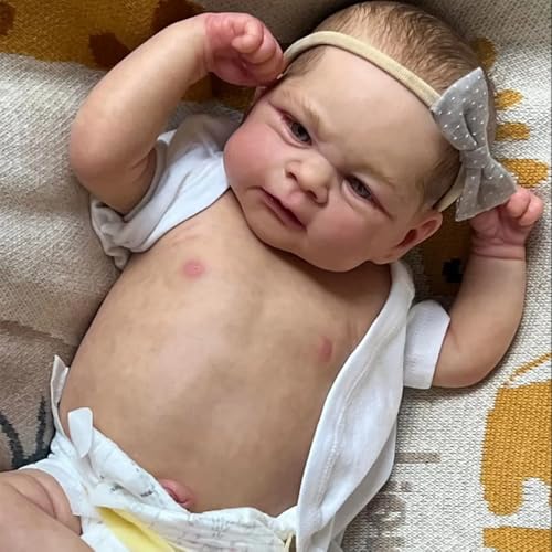 RXDOLL Reborn Babypuppen Silikon Ganzkörper 17 Zoll Realistische Neugeborene Babypuppen Weicher Körper Echtes Leben Anatomisch Korrekt Baby Boy Weighted Real Looking Lebensechte Babypuppe für Kinder RXDOLL Reborn Babypuppen Silikon Ganzkörper 17 Zoll Realistische Neugeborene Babypuppen Weicher Körper Echtes Leben Anatomisch Korrekt Baby Boy Weighted Real Looking Lebensechte Babypuppe für Kinder von RXDOLL