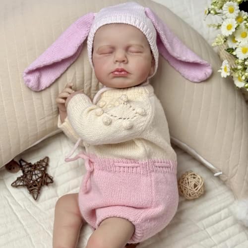 RXDOLL Reborn Babypuppen Silikon Ganzkörper 20 Zoll Realistische Neugeborene Puppe Mädchen Anatomisch Korrekte Babypuppen, die echt aussehen Silikon Babies Puppe mit Zubehör RXDOLL Reborn Babypuppen Silikon Ganzkörper 20 Zoll Realistische Neugeborene Puppe Mädchen Anatomisch Korrekte Babypuppen, die echt aussehen Silikon Babies Puppe mit Zubehör von RXDOLL