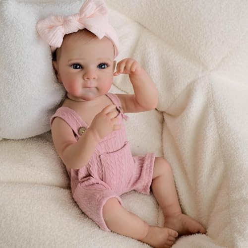 RXDOLL Reborn Babypuppen Silikon Ganzkörper 45,7 cm Realistische Lebensechte Babypuppe Mädchen Bettie Neugeborene Puppen, die echt aussehen Babys Vinyl Spielzeug für Kinder Geburtstagsgeschenk RXDOLL Reborn Babypuppen Silikon Ganzkörper 45,7 cm Realistische Lebensechte Babypuppe Mädchen Bettie Neugeborene Puppen, die echt aussehen Babys Vinyl Spielzeug für Kinder Geburtstagsgeschenk von RXDOLL