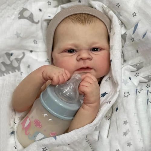 RXDOLL Reborn Babypuppen Silikon Ganzkörper Junge 17 Zoll Wasserdicht Anatomisch Korrekte Babypuppe, die Echt Silikon Reborn Babys Realistische Babypuppe für Kinder Geburtstag RXDOLL Reborn Babypuppen Silikon Ganzkörper Junge 17 Zoll Wasserdicht Anatomisch Korrekte Babypuppe, die Echt Silikon Reborn Babys Realistische Babypuppe für Kinder Geburtstag von RXDOLL