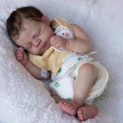 RXDOLL Reborn Babypuppen Silikon Ganzkörper Junge 45,7 cm Realistische Anatomisch Korrekte Babypuppen, die echt aussehen Neugeborene Babys Puppe mit Fütterungsspielzeug Kinder Geburtstag Weihnachten RXDOLL Reborn Babypuppen Silikon Ganzkörper Junge 45,7 cm Realistische Anatomisch Korrekte Babypuppen, die echt aussehen Neugeborene Babys Puppe mit Fütterungsspielzeug Kinder Geburtstag Weihnachten von RXDOLL