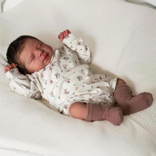RXDOLL Reborn Babypuppen Silikon Ganzkörper Mädchen 45,7 cm Lebensechte Neugeborenenen-Puppe, die echt aussehen Silikonbabys Anatomisch korrekt Babypuppe Geschenk für Kinder & Sammler RXDOLL Reborn Babypuppen Silikon Ganzkörper Mädchen 45,7 cm Lebensechte Neugeborenenen-Puppe, die echt aussehen Silikonbabys Anatomisch korrekt Babypuppe Geschenk für Kinder & Sammler von RXDOLL