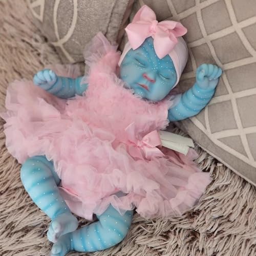RXDOLL Reborn Babypuppen Silikon Ganzkörper Vinyl Mädchen 20 Zoll Avatar Babypuppe Realistische Neugeborene Real Life Like Baby Dolls Die Echte Babys Avatar Reborn Girl von RXDOLL