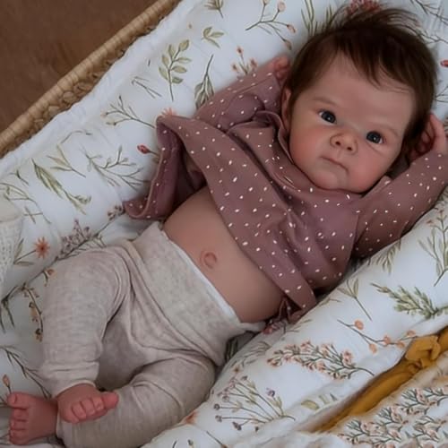 RXDOLL Reborn Babypuppen Silikon Ganzkörper Vinyl Mädchen 45,7 cm Neugeborene Realistische Babypuppen, die echt aussehen, anatomisch korrekte Babypuppe mit verwurzeltem Haar für Kinder ab 3 Jahren RXDOLL Reborn Babypuppen Silikon Ganzkörper Vinyl Mädchen 45,7 cm Neugeborene Realistische Babypuppen, die echt aussehen, anatomisch korrekte Babypuppe mit verwurzeltem Haar für Kinder ab 3 Jahren von RXDOLL