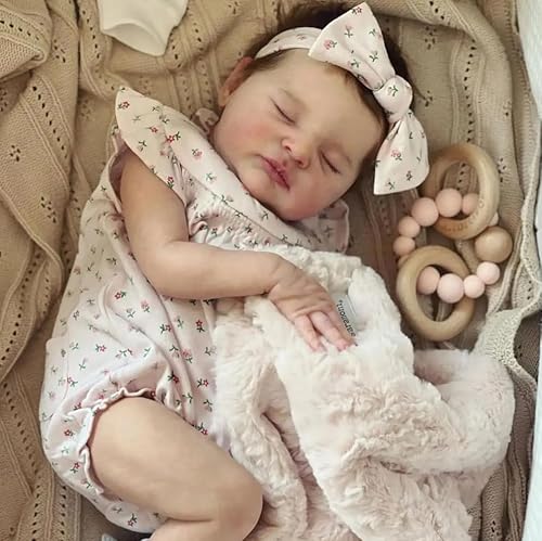 RXDOLL Reborn Babypuppen Silikon Ganzkörper Vinyl Schlafendes Mädchen 50.8 cm Anatomisch Korrekt Realistisch Handgemachte Gewichtete Real Life Babypuppe Wasserdichtes Spielzeug Kinder Geschenke RXDOLL Reborn Babypuppen Silikon Ganzkörper Vinyl Schlafendes Mädchen 50.8 cm Anatomisch Korrekt Realistisch Handgemachte Gewichtete Real Life Babypuppe Wasserdichtes Spielzeug Kinder Geschenke von RXDOLL