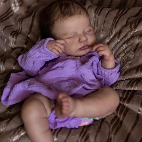 RXDOLL Reborn Babypuppen Vollsilikon Körper Schlafendes Mädchen 20 Zoll Lebensechte Neugeborene Puppen, die Echt Silikon Babies Puppe Wurzelhaar Realistische Babypuppe für Mädchen 3+ RXDOLL Reborn Babypuppen Vollsilikon Körper Schlafendes Mädchen 20 Zoll Lebensechte Neugeborene Puppen, die Echt Silikon Babies Puppe Wurzelhaar Realistische Babypuppe für Mädchen 3+ von RXDOLL