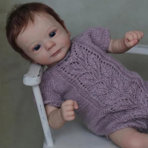 RXDOLL Reborn Babypuppen mit blauen Augen, 48,3 cm, realistische lebensechte Bebe-Puppen, weicher Stoffkörper, Reborn Säuglingspuppe, Gewicht, handgefertigtes Spielzeug, Geburtstagsgeschenke für RXDOLL Reborn Babypuppen mit blauen Augen, 48,3 cm, realistische lebensechte Bebe-Puppen, weicher Stoffkörper, Reborn Säuglingspuppe, Gewicht, handgefertigtes Spielzeug, Geburtstagsgeschenke für von RXDOLL
