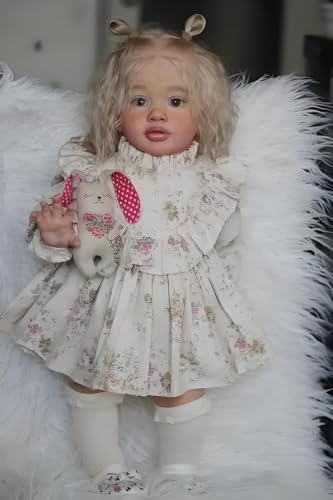 RXDOLL Reborn-Puppen Kleinkind Mädchen 26 Zoll Realistische Reborn-Babypuppen Lebensechte Neugeborenen-Babypuppe Weicher Stoffkörper Mit Gewicht Geburtstagsgeschenkset für Kinder ab 3 Jahren RXDOLL Reborn-Puppen Kleinkind Mädchen 26 Zoll Realistische Reborn-Babypuppen Lebensechte Neugeborenen-Babypuppe Weicher Stoffkörper Mit Gewicht Geburtstagsgeschenkset für Kinder ab 3 Jahren von RXDOLL