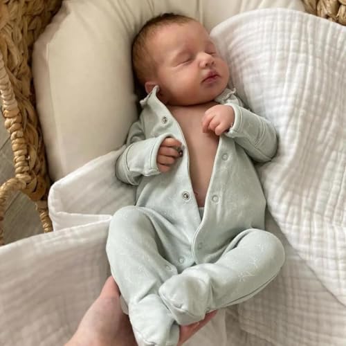RXDOLL Reborn Puppen Silikon Ganzkörper Mädchen 20 Zoll Handgemacht Waschbar Reborn Babys Weicher Vinylkörper mit anatomisch korrekter lebensechten Babypuppe sieht aus wie ein echtes Baby RXDOLL Reborn Puppen Silikon Ganzkörper Mädchen 20 Zoll Handgemacht Waschbar Reborn Babys Weicher Vinylkörper mit anatomisch korrekter lebensechten Babypuppe sieht aus wie ein echtes Baby von RXDOLL