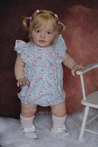 RXDOLL Reborn-Silikon-Puppe, 66 cm, realistische Babypuppen, die echt aussehend, handgefertigt, lebensecht für Neugeborene, Kleinkinder, Babys, weicher Stoffkörper für Kinder ab 3 Jahren RXDOLL Reborn-Silikon-Puppe, 66 cm, realistische Babypuppen, die echt aussehend, handgefertigt, lebensecht für Neugeborene, Kleinkinder, Babys, weicher Stoffkörper für Kinder ab 3 Jahren von RXDOLL