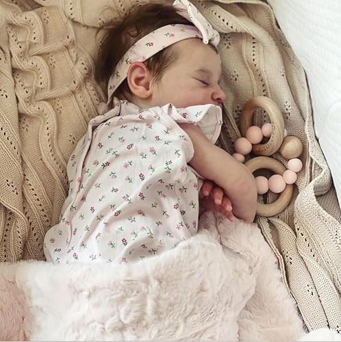 RXDOLL Schlafende Reborn-Babypuppen, realistisch, 50,8 cm, weicher Stoffkörper, echtes Leben, wie Baby-Puppen, Neugeborene, Babys, Kleinkinder, mit verwurzeltem Haar, Spielzeug, Geschenke für Kinder RXDOLL Schlafende Reborn-Babypuppen, realistisch, 50,8 cm, weicher Stoffkörper, echtes Leben, wie Baby-Puppen, Neugeborene, Babys, Kleinkinder, mit verwurzeltem Haar, Spielzeug, Geschenke für Kinder von RXDOLL