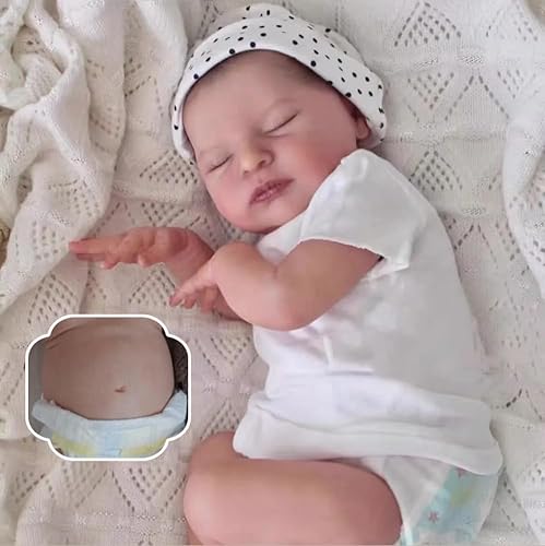RXDOLL Schlafende Reborn Babypuppen Silikon Ganzkörper Mädchen 20 Zoll Realistische Babypuppen, die Echte Babys aussehen Vollsilikonpuppe Wasserdichte Lebensechte Neugeborene Puppe Geschenke RXDOLL Schlafende Reborn Babypuppen Silikon Ganzkörper Mädchen 20 Zoll Realistische Babypuppen, die Echte Babys aussehen Vollsilikonpuppe Wasserdichte Lebensechte Neugeborene Puppe Geschenke von RXDOLL